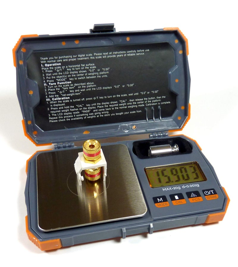 US Balance Pocket Digital Pocket Scale 20g x 0.001g Cal Weight Jewelry Gold Gram Herb Karat - Image 2